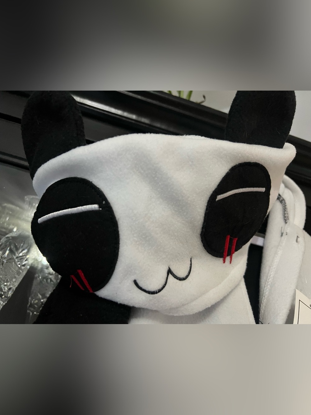 Adult Black & White Panda Hooded Costume